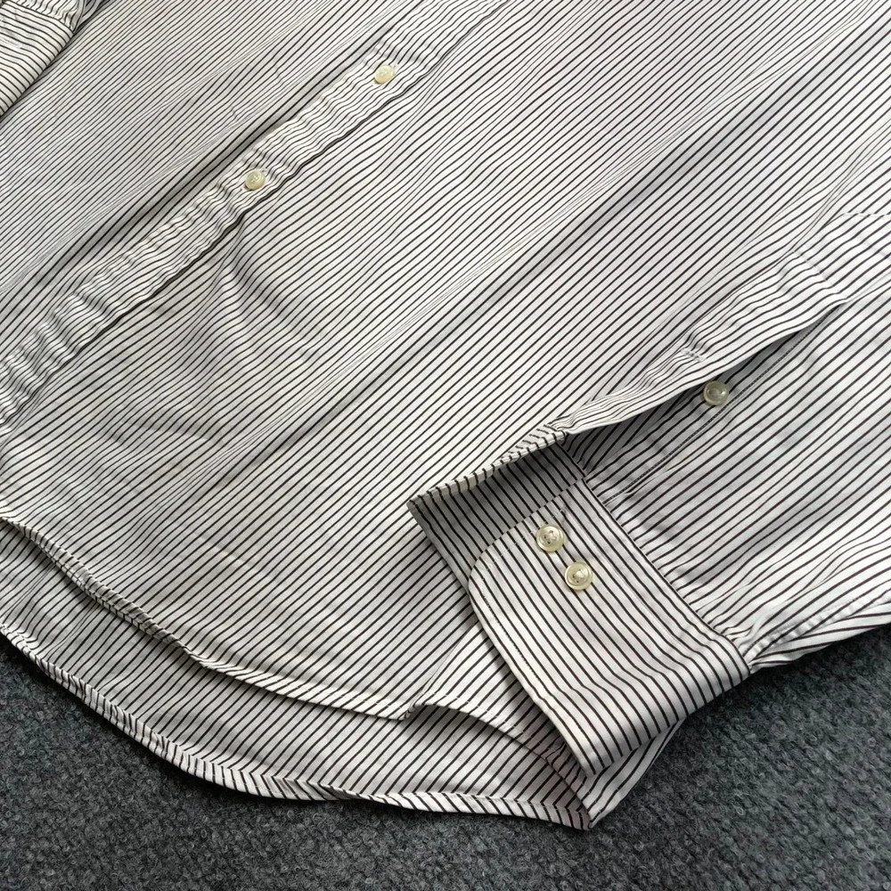 Polo Ralph Lauren Andrew Classic Fit Mens Striped Button Down Shirt 17 34/35